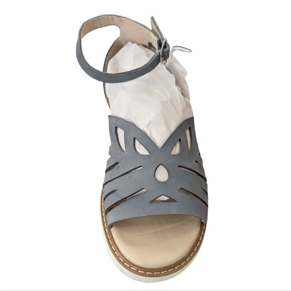Seychelles Catnip blue cutout‎ sandals size 7.5 - Picture 4 of 6